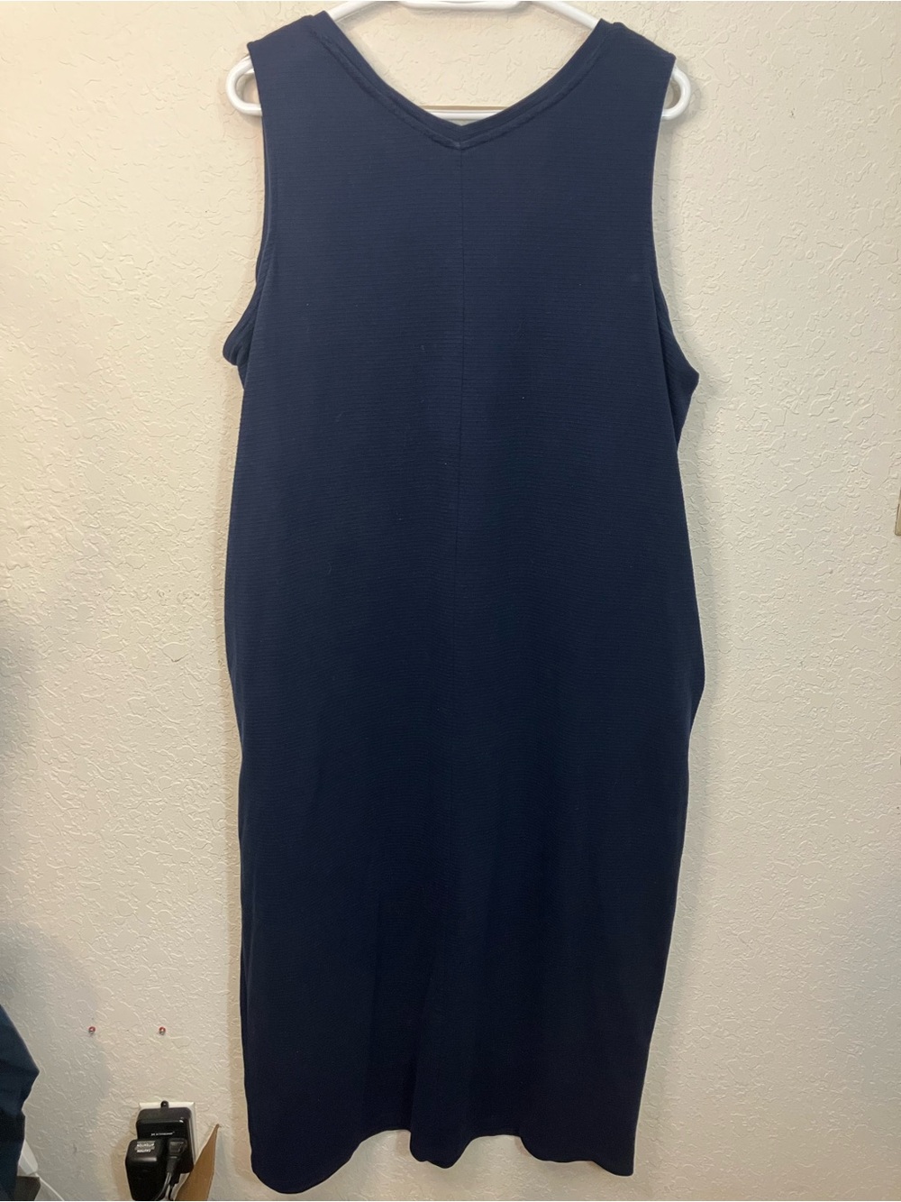 Liz Claiborne Navy Sleeveless V-Neck Shift Dress